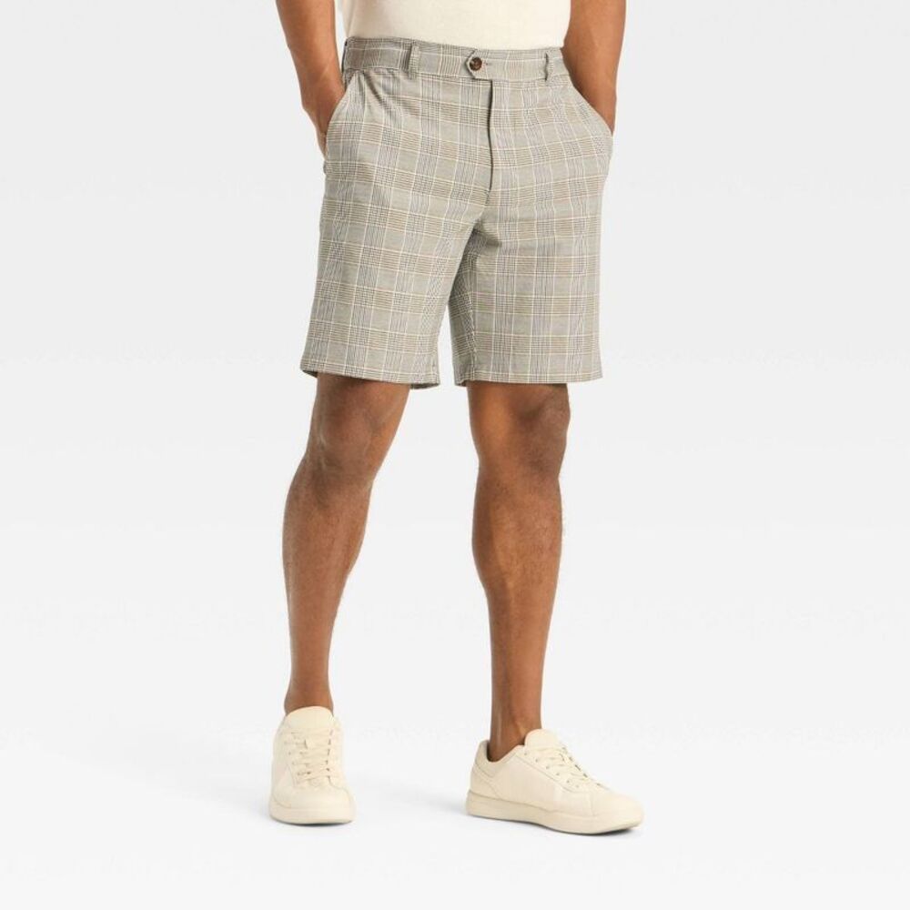 Houston White -  Men's 9" Chino Shorts - Gray XL Gray